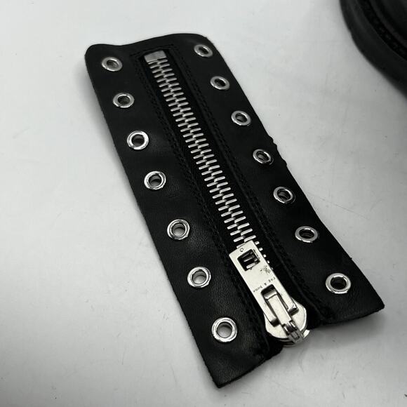 Rag & Bone Boots Womens 8 EU 38 Black Leather Ankle Vibram Cannon Zip Combat - Picture 13 of 14